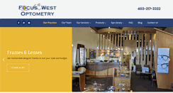 Desktop Screenshot of focuswestoptometry.ca